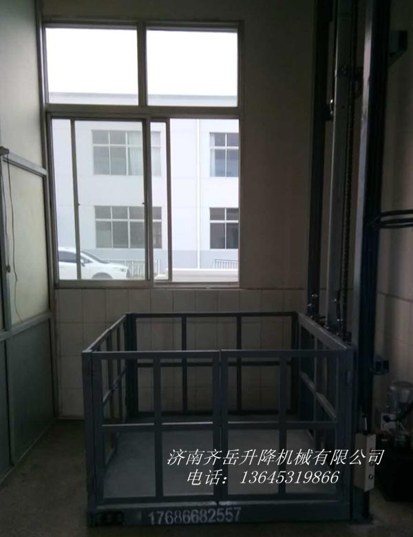 潍坊裕元电子导轨式升降平台 